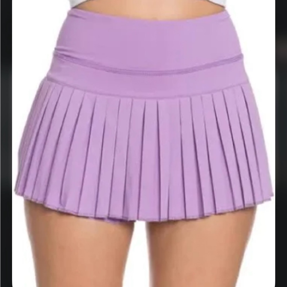 GOLDHINGE Lavender Pleated Women's Skirt
